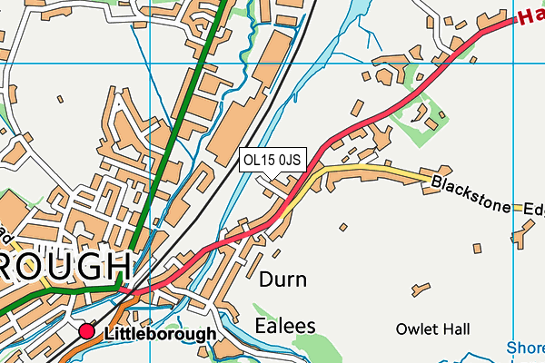 OL15 0JS map - OS VectorMap District (Ordnance Survey)