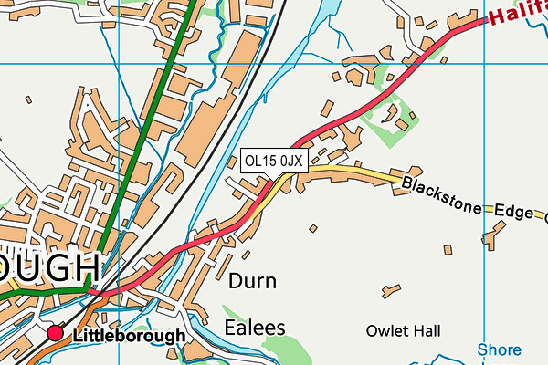 Map of QUAYSIDE AT THE RAKE LTD at district scale