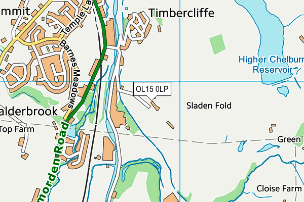 OL15 0LP map - OS VectorMap District (Ordnance Survey)