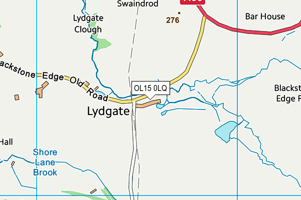 OL15 0LQ map - OS VectorMap District (Ordnance Survey)