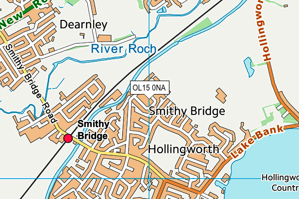 OL15 0NA map - OS VectorMap District (Ordnance Survey)