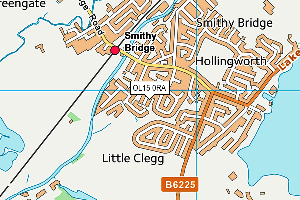 OL15 0RA map - OS VectorMap District (Ordnance Survey)