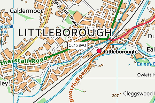 OL15 8AQ map - OS VectorMap District (Ordnance Survey)