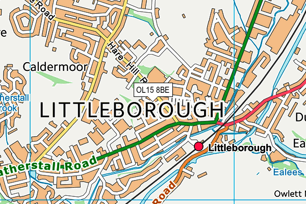 OL15 8BE map - OS VectorMap District (Ordnance Survey)