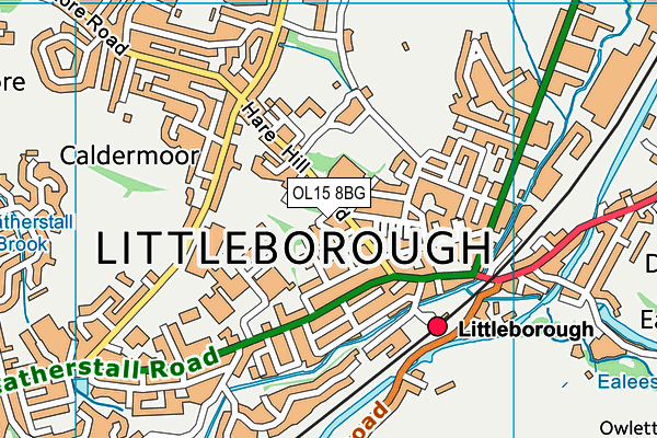 OL15 8BG map - OS VectorMap District (Ordnance Survey)