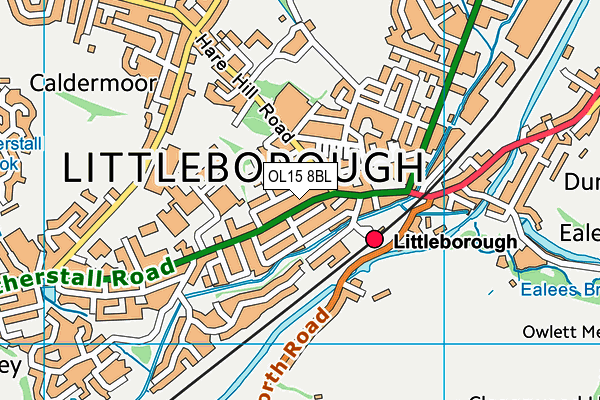 OL15 8BL map - OS VectorMap District (Ordnance Survey)