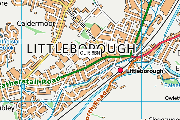 OL15 8BN map - OS VectorMap District (Ordnance Survey)