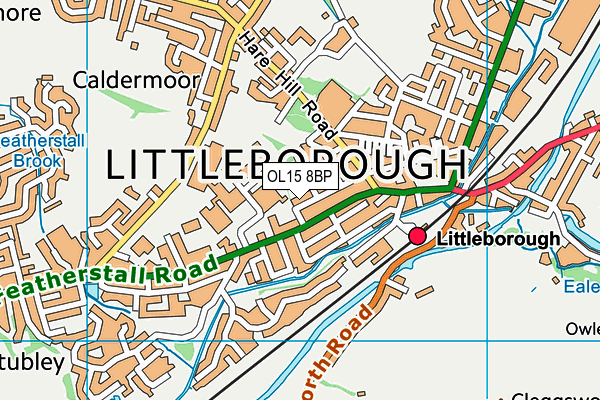 OL15 8BP map - OS VectorMap District (Ordnance Survey)