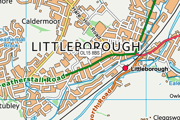 OL15 8BS map - OS VectorMap District (Ordnance Survey)