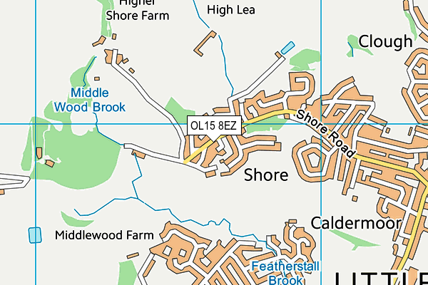 OL15 8EZ map - OS VectorMap District (Ordnance Survey)