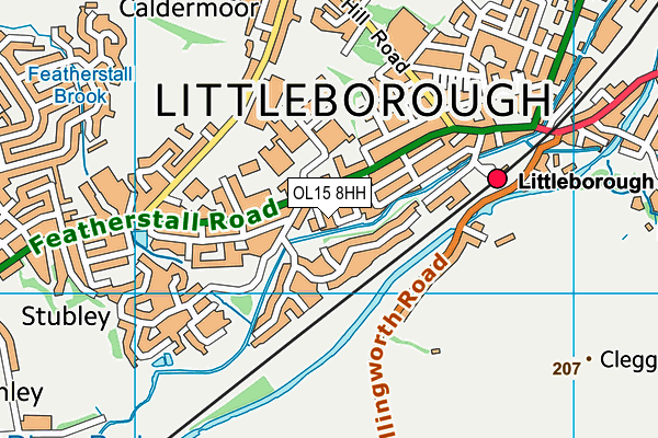 OL15 8HH map - OS VectorMap District (Ordnance Survey)