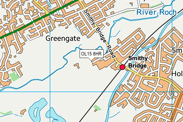 OL15 8HR map - OS VectorMap District (Ordnance Survey)