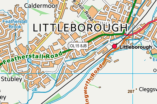 OL15 8JB map - OS VectorMap District (Ordnance Survey)