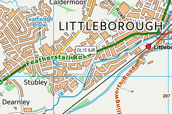 OL15 8JR map - OS VectorMap District (Ordnance Survey)