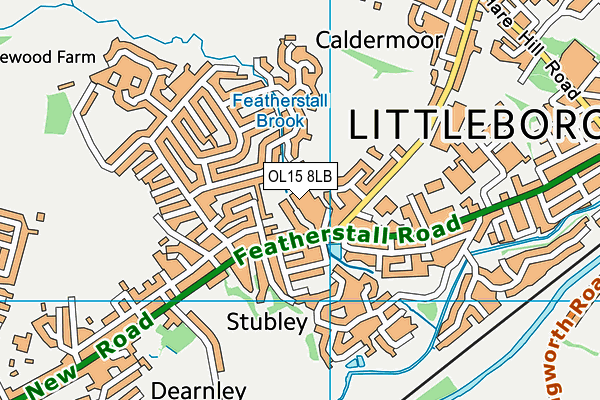 OL15 8LB map - OS VectorMap District (Ordnance Survey)