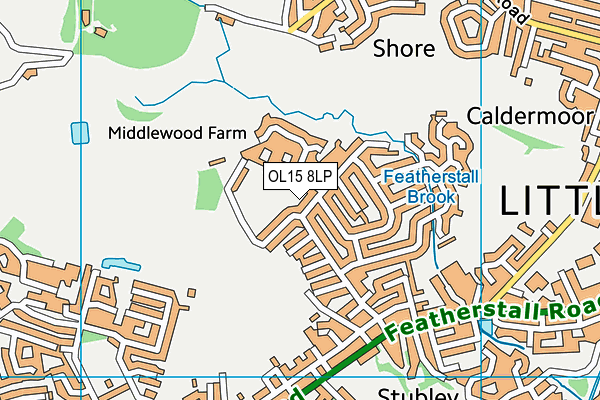 OL15 8LP map - OS VectorMap District (Ordnance Survey)