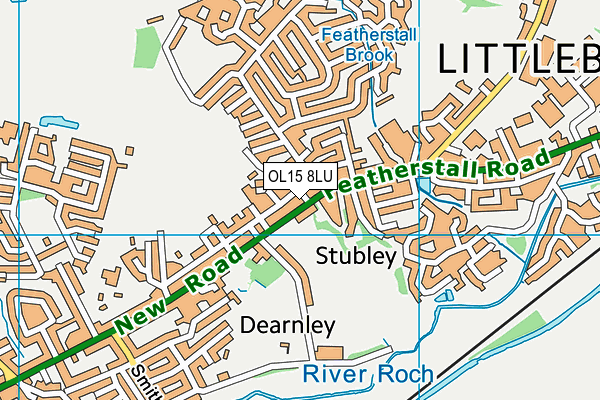 OL15 8LU map - OS VectorMap District (Ordnance Survey)