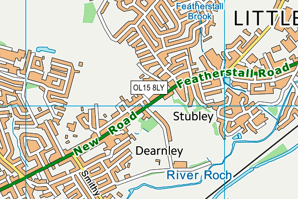 OL15 8LY map - OS VectorMap District (Ordnance Survey)