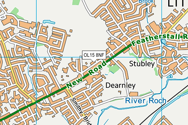 OL15 8NF map - OS VectorMap District (Ordnance Survey)