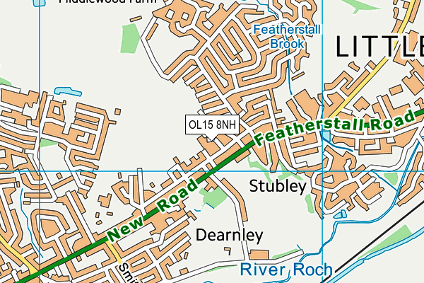 OL15 8NH map - OS VectorMap District (Ordnance Survey)