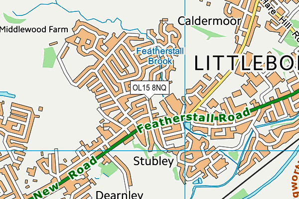 OL15 8NQ map - OS VectorMap District (Ordnance Survey)