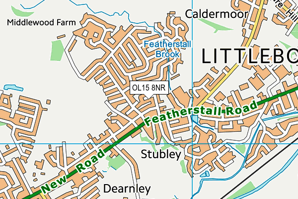 OL15 8NR map - OS VectorMap District (Ordnance Survey)