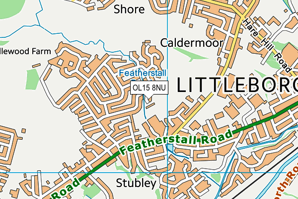 OL15 8NU map - OS VectorMap District (Ordnance Survey)