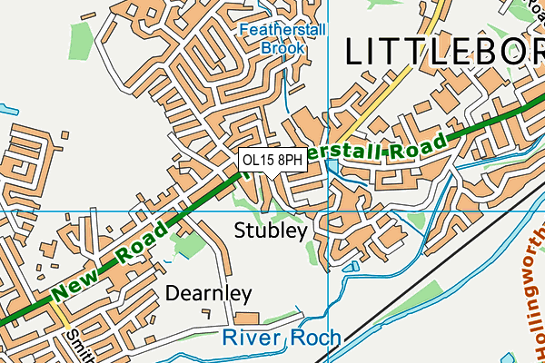 OL15 8PH map - OS VectorMap District (Ordnance Survey)