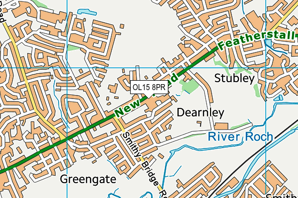 OL15 8PR map - OS VectorMap District (Ordnance Survey)