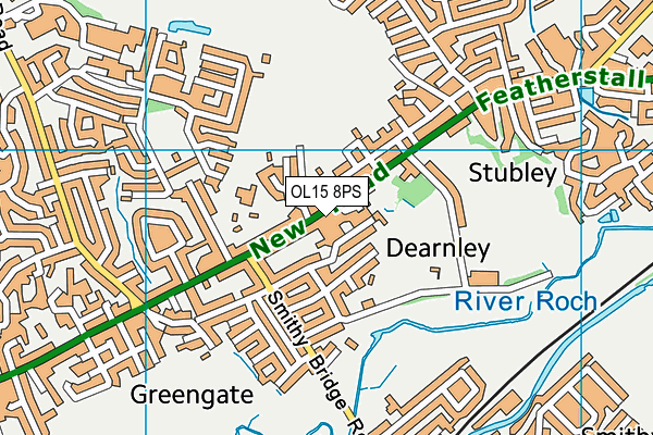 OL15 8PS map - OS VectorMap District (Ordnance Survey)