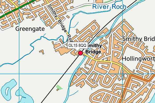 OL15 8QQ map - OS VectorMap District (Ordnance Survey)