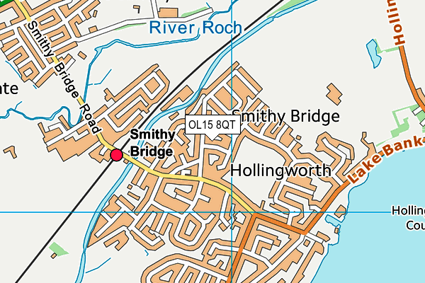 OL15 8QT map - OS VectorMap District (Ordnance Survey)