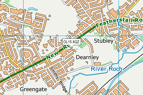 OL15 8QZ map - OS VectorMap District (Ordnance Survey)