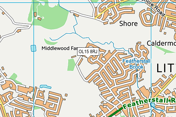 OL15 8RJ map - OS VectorMap District (Ordnance Survey)