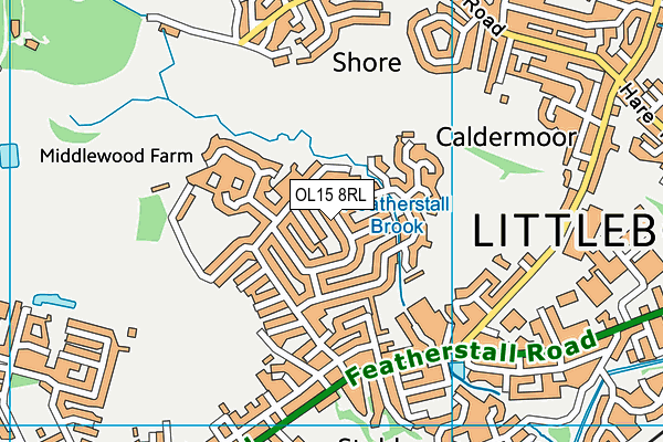 OL15 8RL map - OS VectorMap District (Ordnance Survey)