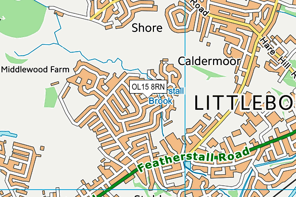 OL15 8RN map - OS VectorMap District (Ordnance Survey)