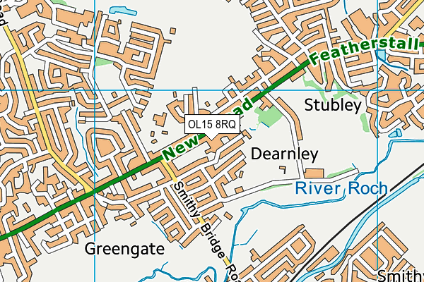 OL15 8RQ map - OS VectorMap District (Ordnance Survey)