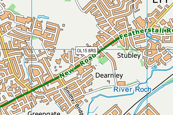 OL15 8RS map - OS VectorMap District (Ordnance Survey)