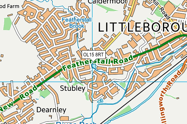 OL15 8RT map - OS VectorMap District (Ordnance Survey)