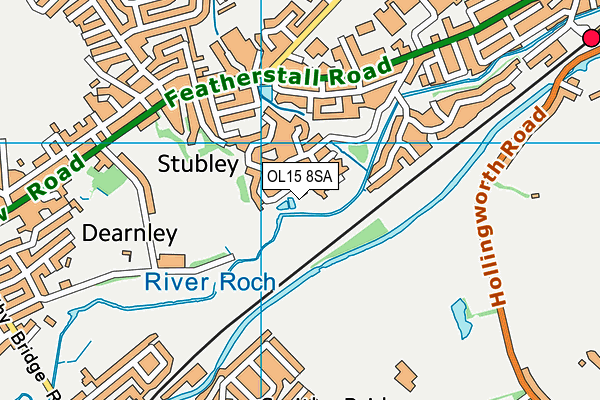 OL15 8SA map - OS VectorMap District (Ordnance Survey)