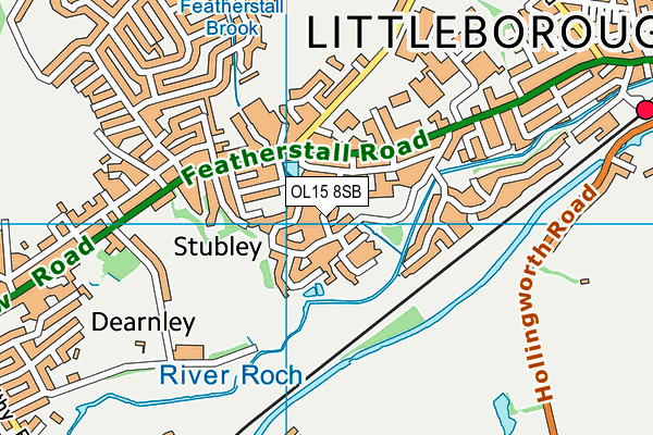 OL15 8SB map - OS VectorMap District (Ordnance Survey)