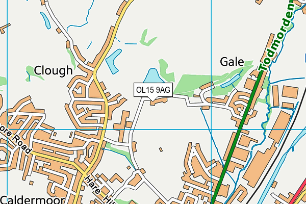 OL15 9AG map - OS VectorMap District (Ordnance Survey)