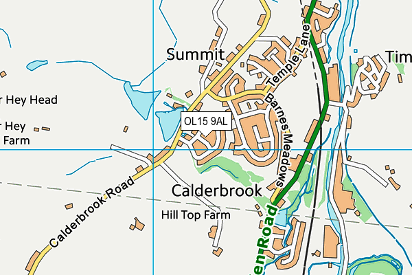 OL15 9AL map - OS VectorMap District (Ordnance Survey)