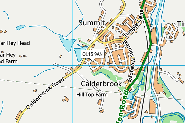 OL15 9AN map - OS VectorMap District (Ordnance Survey)