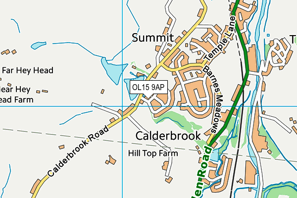 OL15 9AP map - OS VectorMap District (Ordnance Survey)