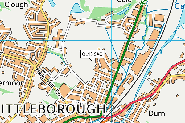 OL15 9AQ map - OS VectorMap District (Ordnance Survey)