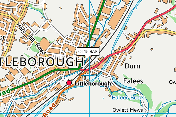 OL15 9AS map - OS VectorMap District (Ordnance Survey)