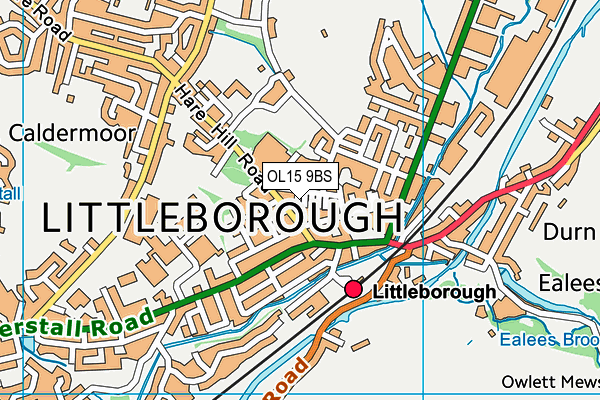 OL15 9BS map - OS VectorMap District (Ordnance Survey)