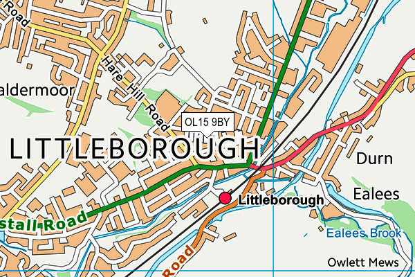 OL15 9BY map - OS VectorMap District (Ordnance Survey)