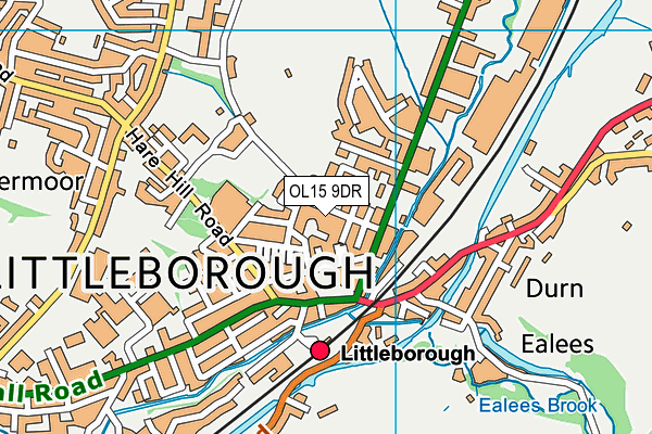 OL15 9DR map - OS VectorMap District (Ordnance Survey)